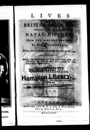 Lives of the British admirals