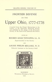 Frontier Defense on the Upper Ohio, 1777-1778