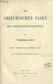 Die griechischen Vasen mit Lieblingsinschriften