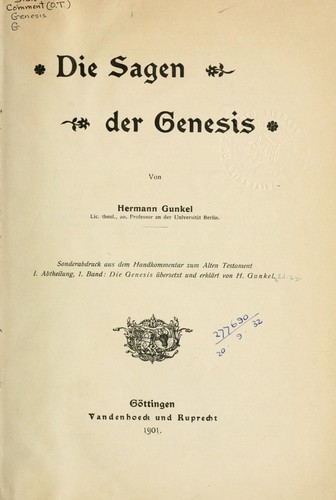Die Sagen der Genesis