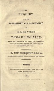 An enquiry into the probability and rationality of Mr. Hunter's theory of life