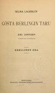 Gösta Berlingin taru