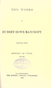 History of Utah, 1540-1886