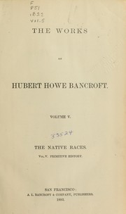 The native races [of the Pacific states] ..