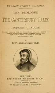 The Prologue to the Canterbury tales of Geoffrey Chaucer