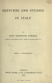 Sketches and studies in Italy
