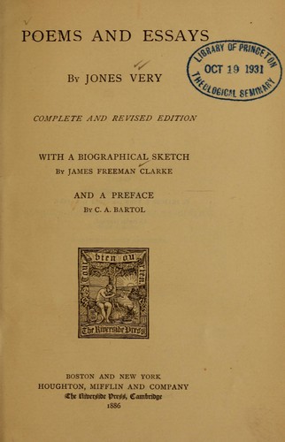 Poems and essays