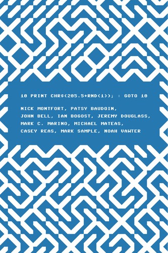 10 PRINT CHR$(205.5+RND(1));:GOTO 10