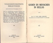 Goden en menschen in Hellas