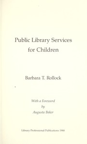 Public library services for children
