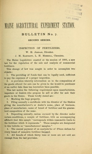 Inspection of fertilizers