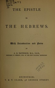 The Epistle to the Hebrews