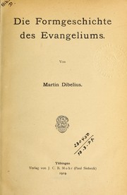 Die Formgeschichte des Evangeliums