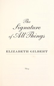 The signature of all things