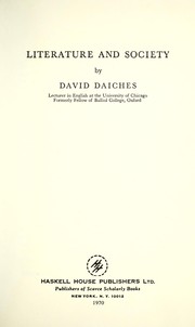 Literature and society