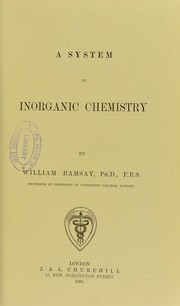 A system of inorganic chemistry