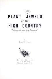 Plant jewels of the high country