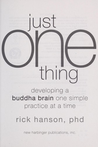 Just one thing