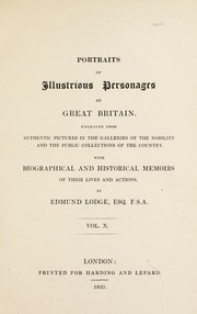 Portraits of illustrious personages of Great Britain