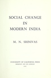 Social change in modern India