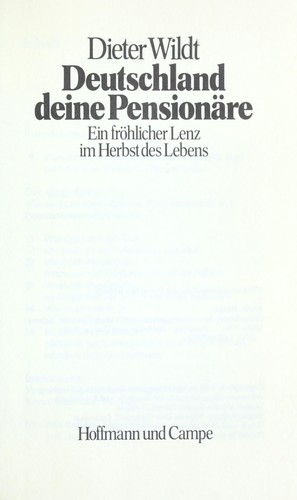 Deutschland deine Pensionäre