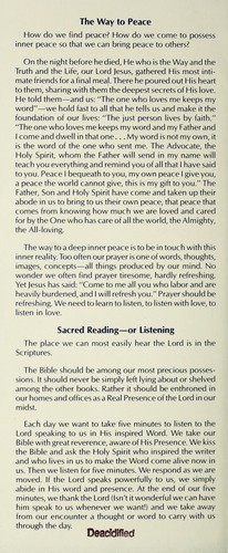 Finding peace at the center