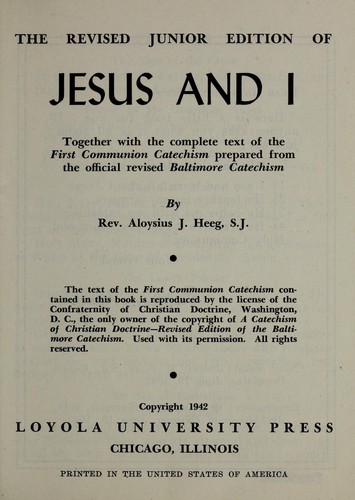 Jesus and I