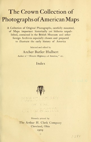 The Crown collection of photographs of American maps