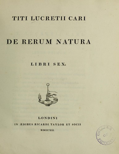 De rerum natura libri sex