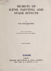 Secrets of scene painting and stage effects