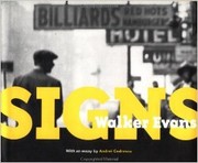 Signs (Photographs by Walker Evans)