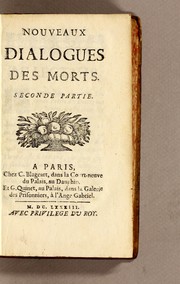 Nouveaux dialogues des morts
