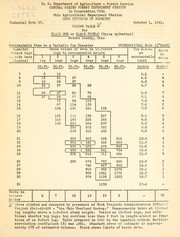 Volume table for black gum or black tupelo (Nyssa sylvatica), Holmes County, Ohio