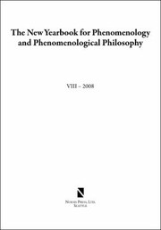 The New Yearbook for Phenomenology and Phenomenological Philosophy