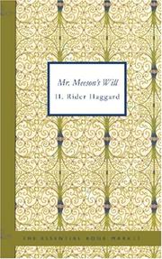 Mr. Meeson's Will