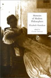 Memoirs of modern philosophers