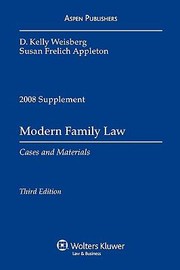 Modern Family Law Cases and Materials 2008 supplement