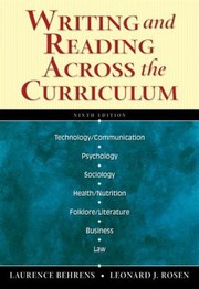 Writing and Reading Across the Curriculum With Mycomplab
