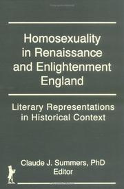 Homosexuality in Renaissance and Enlightenment England