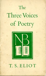 The three voices of poetry