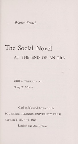 The social novel at the end of an era