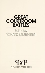 Great courtroom battles