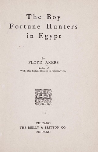 The boy fortune hunters in Egypt