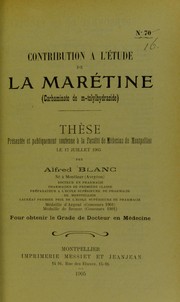 Contribution ©  l'©♭tude de la mar©♭tine (carbaminate de m-tolylhydrazide)