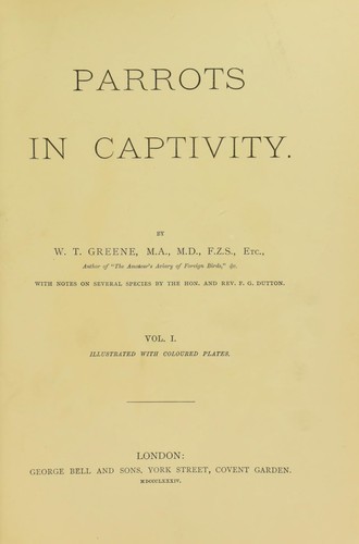 Parrots in captivity