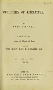 Curiosities of literature