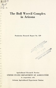 The boll weevil complex in Arizona