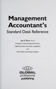 Management accountant's standard desk reference