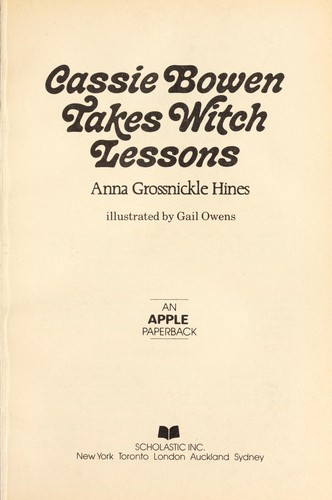 Cassie Bowen takes witch lessons