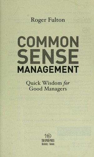 Common sense management